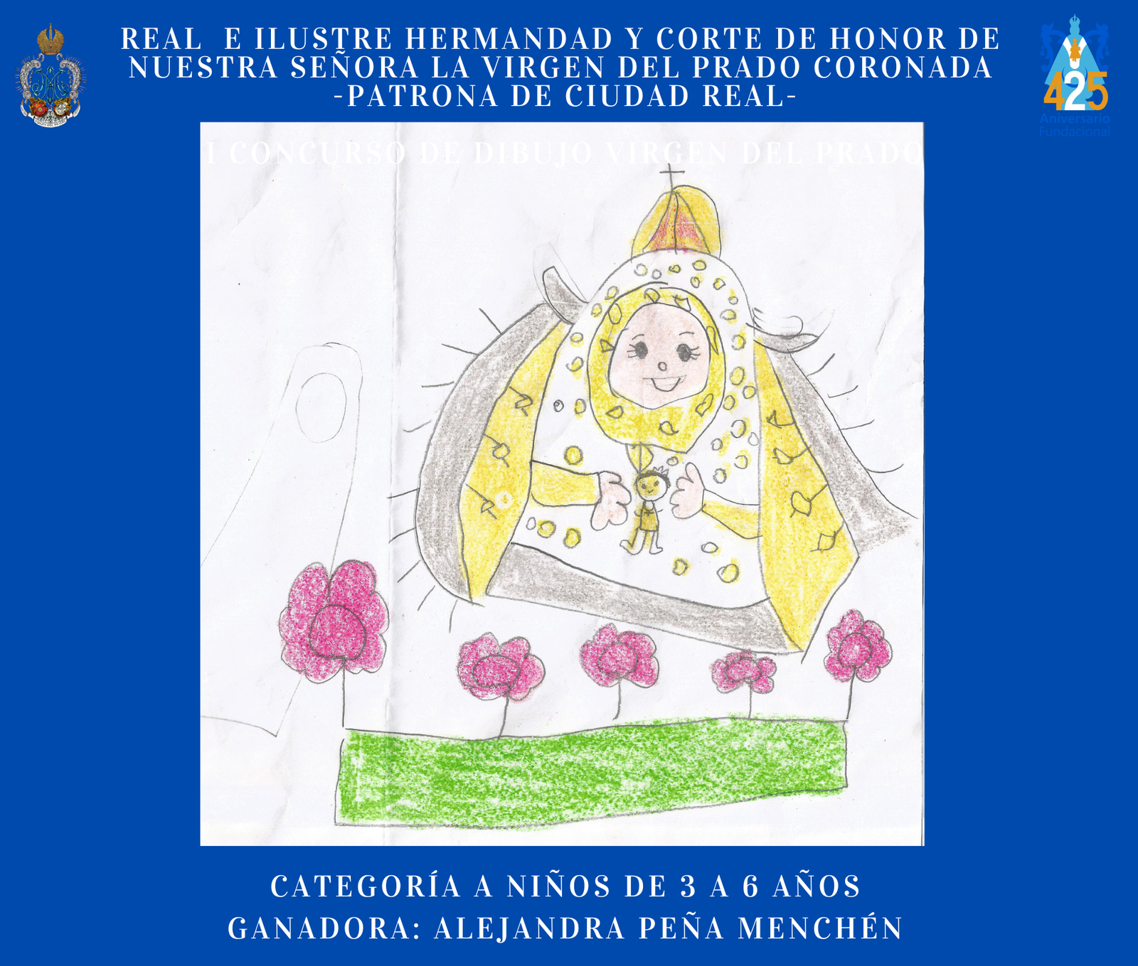 FALLADOS LOS PREMIOS DEL I CONCURSO DE DIBUJO VIRGEN DEL PRADO