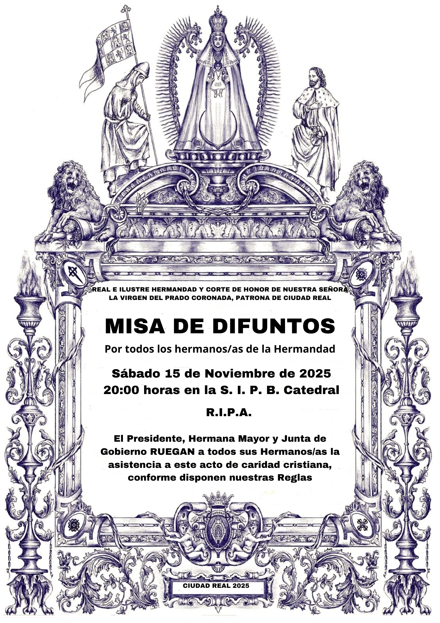 MISA DE DIFUNTOS DE LA COFRADÍA